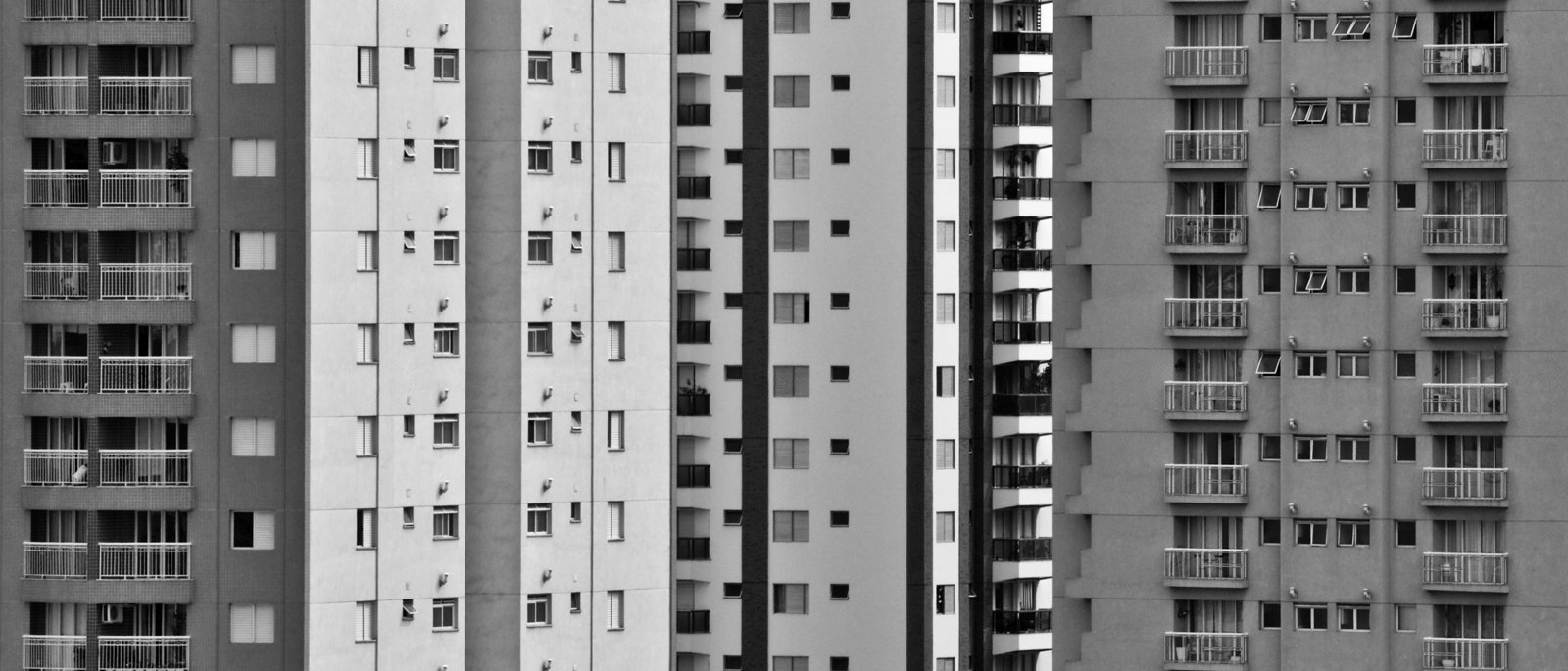 Tall apartment blocks in São Paulo